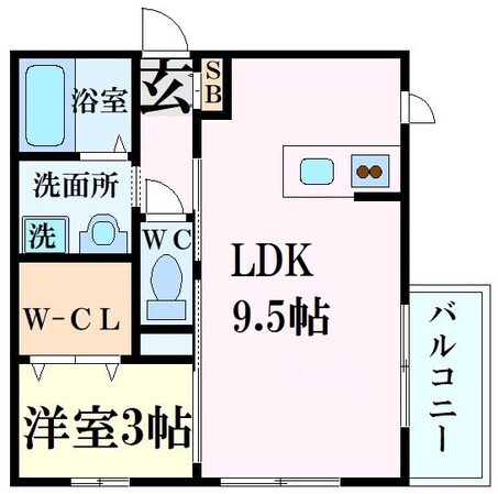 アンバーキューブの物件間取画像